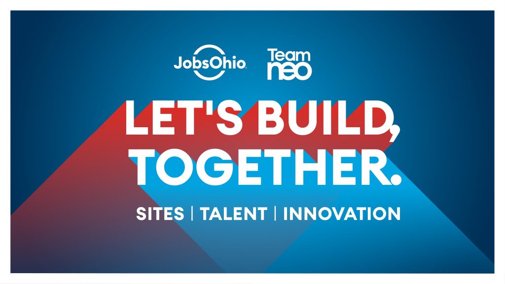 JobsOhio & TeamNEO Let's Build Together Graphic