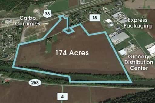 newcomerstown site aerial view